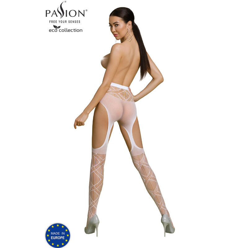 PASSION - ECO COLLECTION BODYSTOCKING ECO S005 WHITE 1 