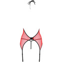 PASSION - CORSETTO PEONIA LINEA EROTICA ROSSO S/M 4 