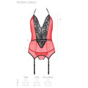 PASSION - PEONIA CORSET LIGNE ÉROTIQUE ROUGE S/M 5 