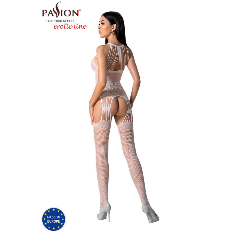 PASSION - BS095 BODYSTOCKING BIANCO TAGLIA UNICA 3 