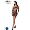 PASSION - BS096 SCHWARZER BODYSTOCKING, EINE GRÖSSE 2 