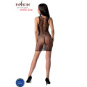 PASSION - BS097 SCHWARZER BODYSTOCKING, EINE GRÖSSE 3 