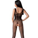 PASSION - BS098 SCHWARZER BODYSTOCKING, EINE GRÖSSE 1 