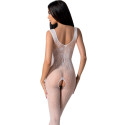 PASSION - BS098 WEISSER BODYSTOCKING, EINE GRÖSSE 1 