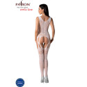 PASSION - BS099 WEISSER BODYSTOCKING, EINE GRÖSSE 3 