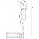 PASSION - BS099 WHITE BODYSTOCKING ONE SIZE 4 