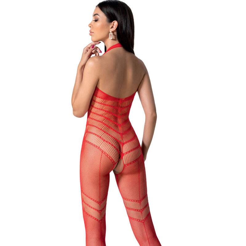 PASSION - BODYSTOCKING BS100 ROSSO TAGLIA UNICA 1 