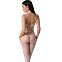 PASSION - BS100 WEISSER BODYSTOCKING, EINE GRÖSSE 1 