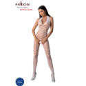 PASSION - BS100 WEISSER BODYSTOCKING, EINE GRÖSSE 2 