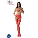 PASSION - S027 RED STOCKINGS WITH GARTER ONE SIZE 2 