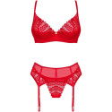 OBSESSIVE - INGRIDIA SET TWO PIECES CROTCHLESS RED XL/XXL 4 