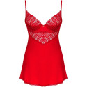 OBSESSIVE - CHEMISE & STRING INGRIDIA ROUGE XS/S 4 