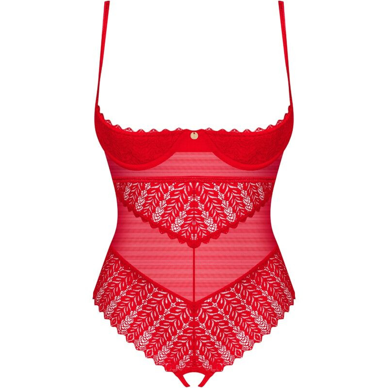 OBSESSIVE - INGRIDIA CROTCHLESS RED XS/S 4 