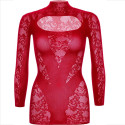 LEG AVENUE - MINI DRESS WITH LACE LONG SLEEVE RED 6 