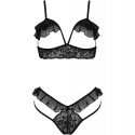 PASSION - DOLLY SET TWO PIECES BLACK S/M 2 