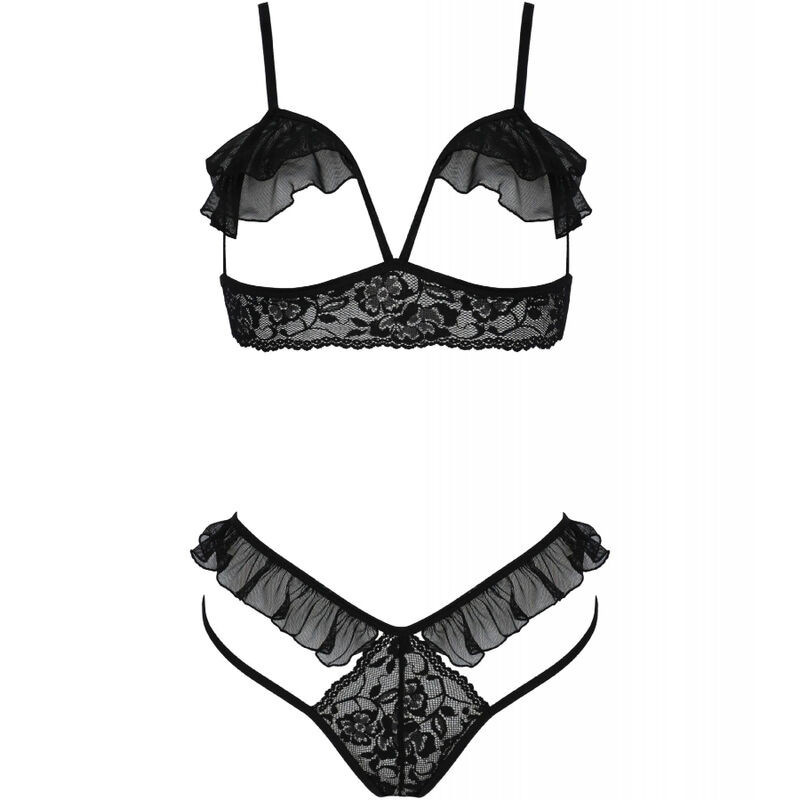 PASSION - DOLLY SET TWO PIECES BLACK S/M 2 