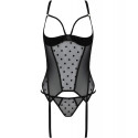 PASSION - MARINA CORSET & THONG BLACK S/M 2 