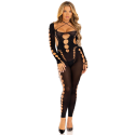 LEG AVENUE - BODYSTOCKING ALLA CAVIGLIA RECKLESS NERO 2 