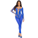 LEG AVENUE - RECKLESS ANKLE BODYSTOCKING KÖNIGLICH BLAU 2 