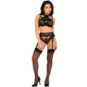 LIVCO CORSETTI FASHION - MAJALESA LC 90526 SOUTIEN-GORGE + JARRETIÈRE + CULOTTE NOIR 2 