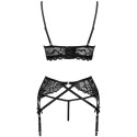 LIVCO CORSETTI FASHION - MORIDAM LC 90552 BH + STRUMPFGÜRTEL + HÖSCHE NEGRO 6 