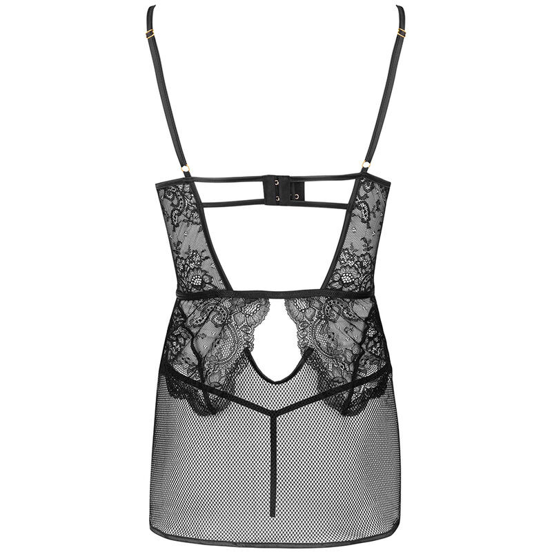 LIVCO CORSETTI FASHION - CAMICIA + SLIP BARIRIN LC 90633 NERO 3 