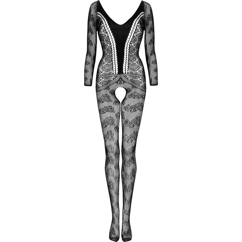 LIVCO CORSETTI FASHION - CORDILL LC 17358 BODYSTOCKING CROTCHLESS SCHWARZ EINE GRÖSSE 2 