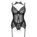 LIVCO CORSETTI FASHION - GIELLANDRA FOR THE SENSES COLLEZIONE CORSETTO + PANTY NERO L/XL 2 