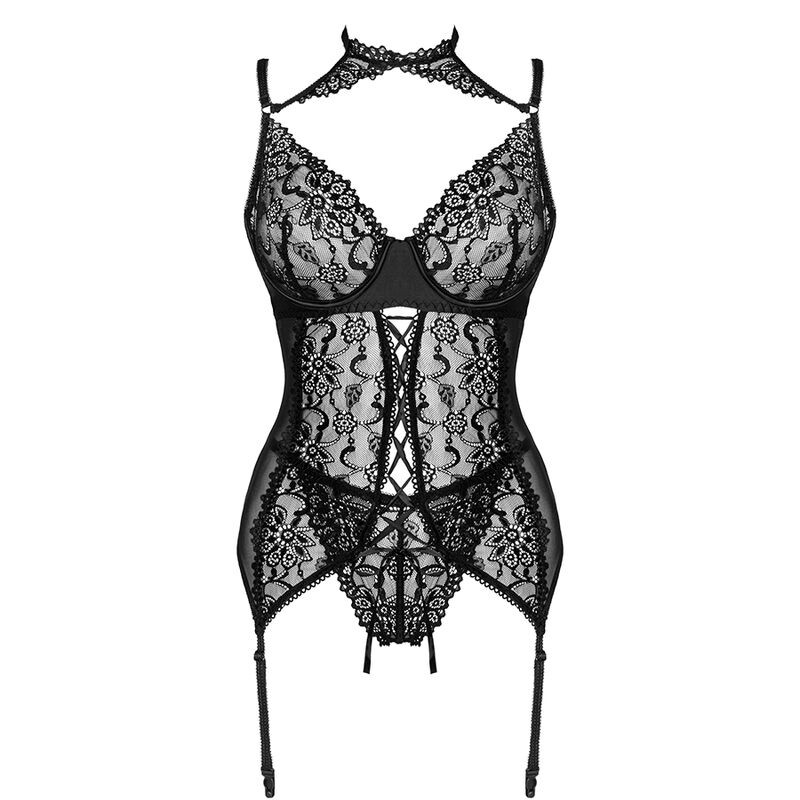 LIVCO CORSETTI FASHION - GIELLANDRA FOR THE SENSES COLLEZIONE CORSETTO + PANTY NERO L/XL 2 