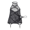 SUBLLIME - ROBE TRANSPARENTE DOS LIQUIDE NOIR S/M 3 