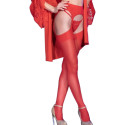 CHILIROSE - CR 4312 GARTER STOCKINGS RED S/M 1 