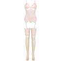 LIVCO CORSETTI FASHION - PERSINNE PEACH SET CORSET + PANTY + STOCKINGS 2 