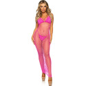 LEG AVENUE - ROBE LONGUE FILET FUCHSIA TAILLE UNIQUE 1 