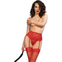 CHILIROSE - CR 4718 GARTERBELT & STOCKINGS RED M 2 