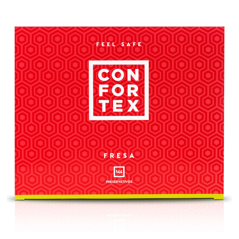 CONFORTEX - STRAWBERRY CONDOM 144 UNITS 1 