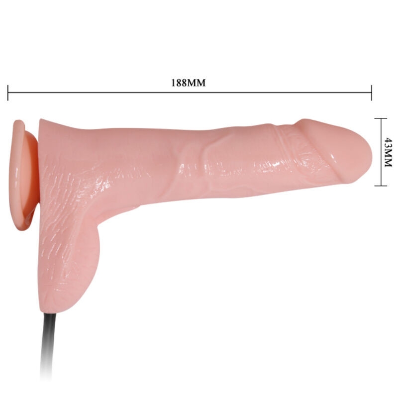 BAILE - AUFBLASBARER REALISTISCHER DILDO MIT SAUGNÄPFEN 15 CM 2 