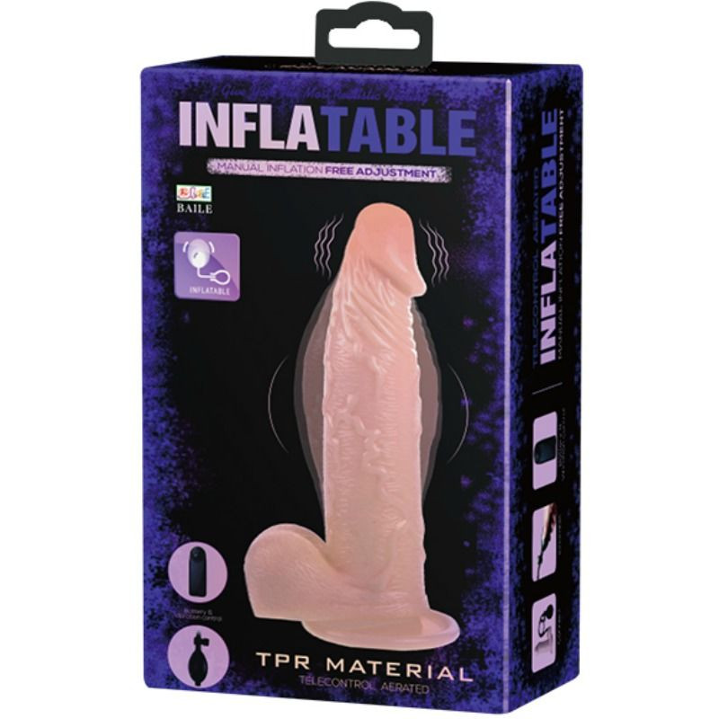 BAILE - REALISTISCHER VIBRIERENDER UND AUFBLASBARER DILDO 9 