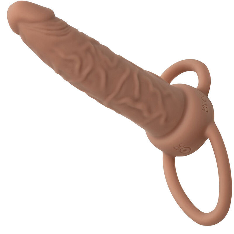 CALEXOTICS - PERFORMANCE MAXX RECHARGABLE DUAL PENETRATOR BROWN SKIN 6 