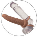 CALEXOTICS - PERFORMANCE MAXX WIEDERAUFLADBARER DUAL-PENETRATOR, BRAUN 9 