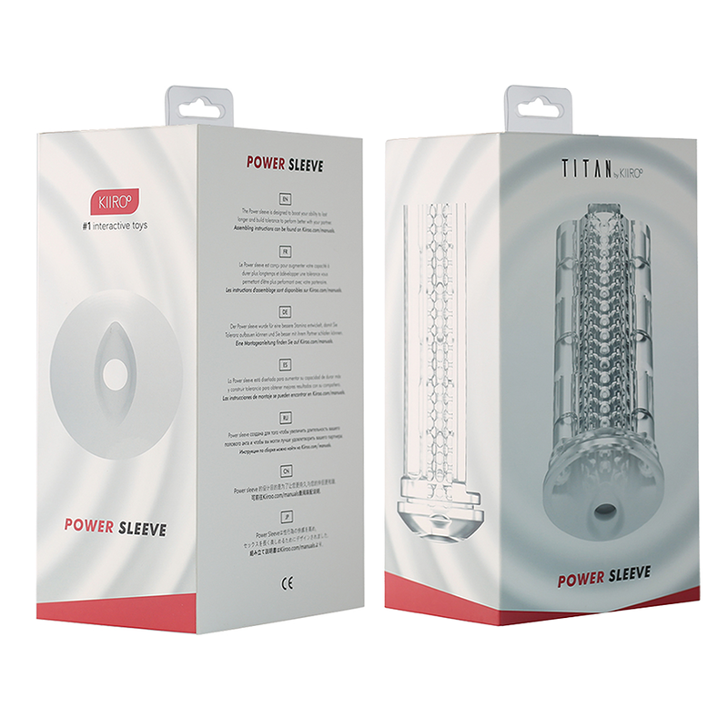 KIIROO - COUVERCLE MASTURBATEUR TITAN PUISSANCE + PERFORMANCE 5 