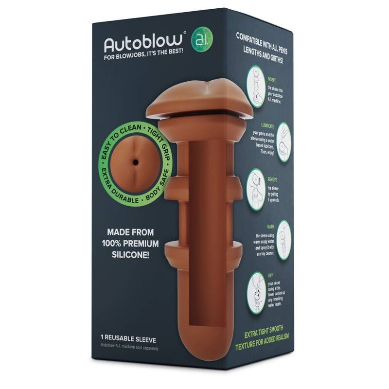 AUTOBLOW - AI ANUS SLEEVE BROWN 3 