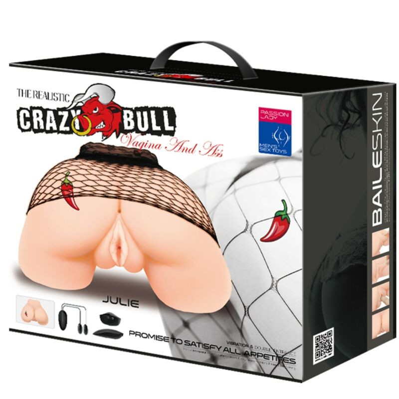 CRAZY BULL - VAGINA UND ANUS MIT REALISTISCHEM NETZ MIT VIBRATION 10 