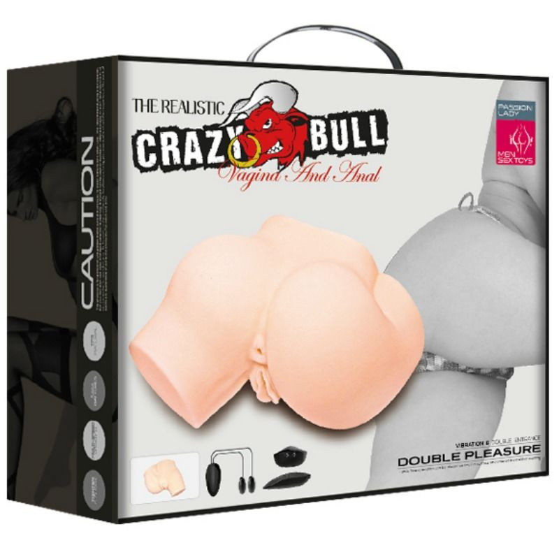 CRAZY BULL - BUTT WITH REALISTIC VAGINA AND ANUS AND VIBRATION 10 