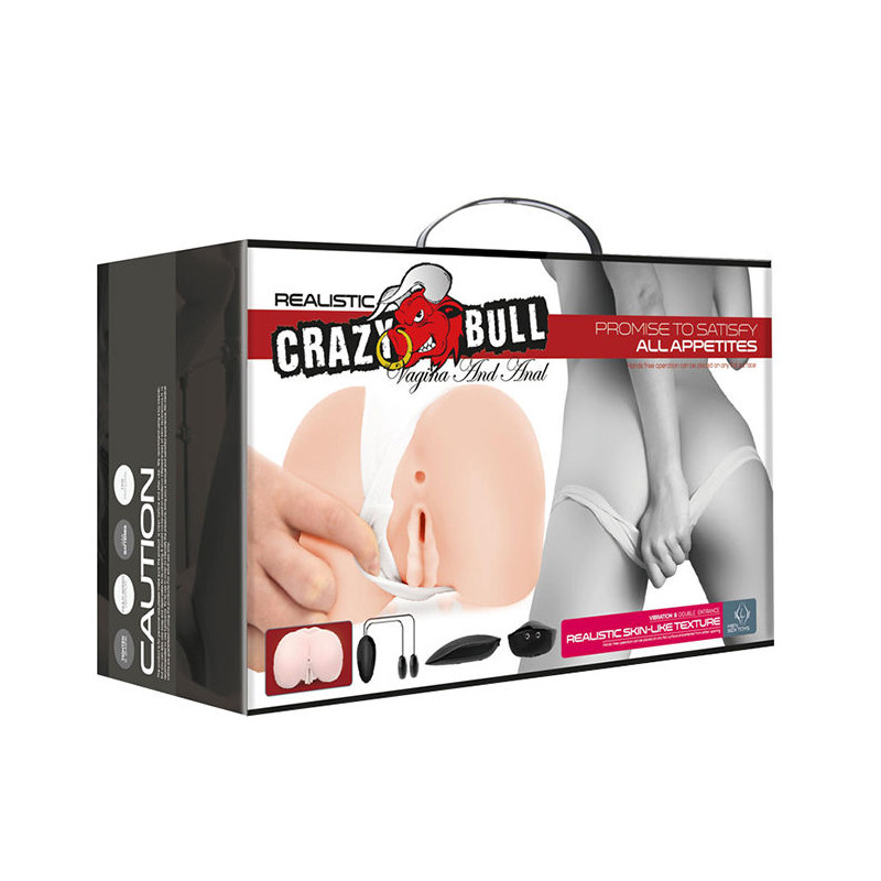 CRAZY BULL - REALISTIC VAGINA AND ANUS WITH VIBRATION POSITION 8 10 