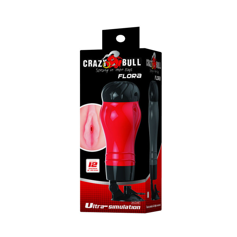 CRAZY BULL - VAGINA FLORA CON BASE MASTURBATORE 8 