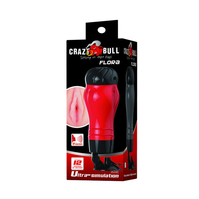 CRAZY BULL - VAGINA FLORA CON BASE MASTURBATORE VOCE 9 