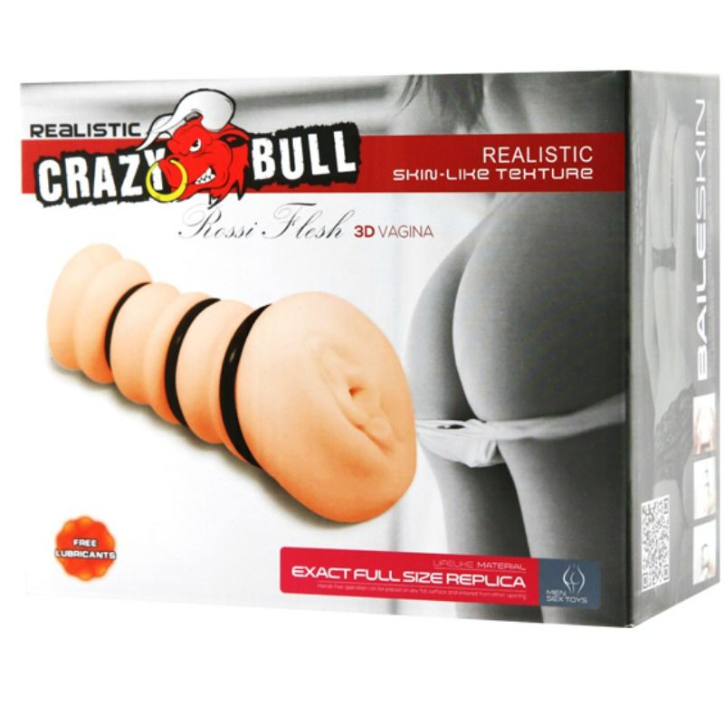 CRAZY BULL - MASTURBADOR AVEC ANNEAUX MODÈLE VAGIN 2 5 