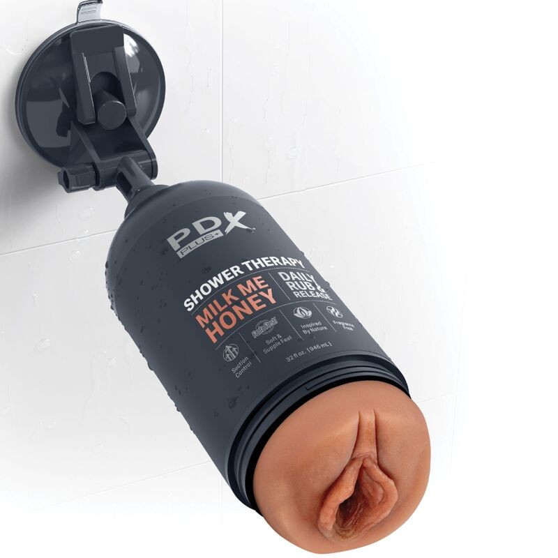 PDX PLUS - MASTURBATORE STROKER DESIGN DISCRETO DELLA BOTTIGLIA MILK ME HONEY CANDY SHAMPOO 2 