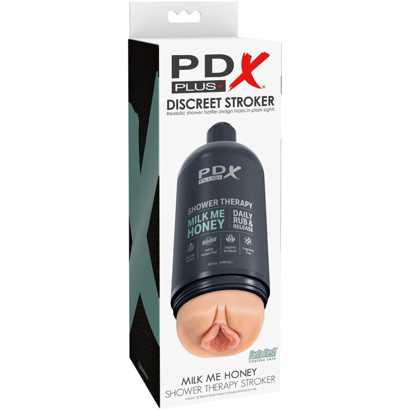 PDX PLUS - STROKER MASTURBATOR DISCREET DESIGN OF MILK ME HONEY SHAMPOO BOTTLE 5 