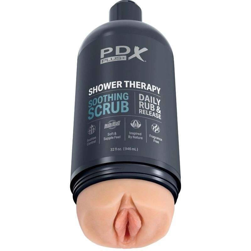 PDX PLUS - SHAMPOO SCRUB LENITIVO STROKER MASTURBATOR DAL DESIGN DISCRETO DELLA BOTTIGLIA 1 